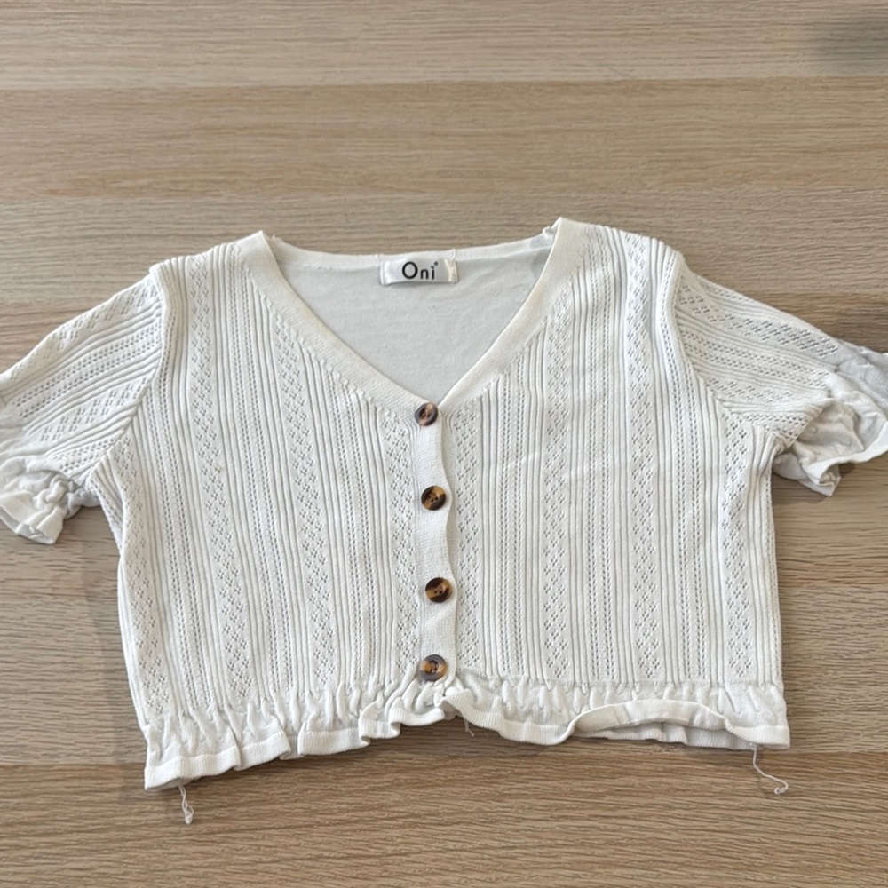 White Button-Up Blouse